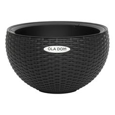 Цветочное кашпо Ola Dom Rattan 5 л 1 шт. антрацит