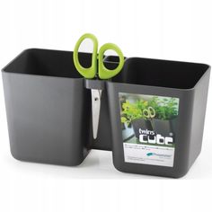 Цветочное кашпо Prosperplast Twins cube PPDTC245-426U 2,5 л 1 шт. антрацит