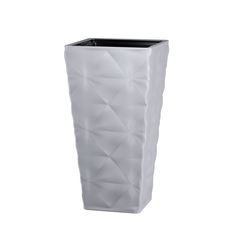 Цветочное кашпо Form Plastic Diva Slim square со вставкой FP4680040 72,5 л 1 шт. платина