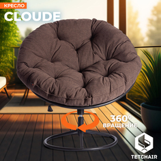 Кресло TetChair CLOUDE HOME рогожка/металл, коричневый
