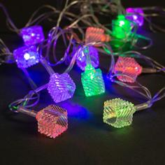 Luazon Lighting Нить, 5 м, "Кубики тающие", 20 LED, свечение мультиколор, мигание, 220 V