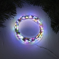 Световая гирлянда новогодняя Luazon Lighting Нить роса Р00011586 50 м разноцветный/RGB