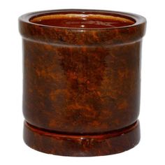 Цветочный горшок Цилиндр № 6 11,6 л коричневый 1 шт. No Brand