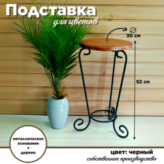 Подставка для горшков и кашпо напольная, laptev, черный