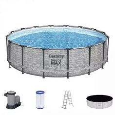 Каркасный бассейн Bestway Pool Set 5619E 488х488х122 см