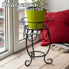 Подставка для горшков и кашпо напольная, laptev, черный