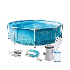 Каркасный бассейн Intex Metal Frame Beachside с28208Д 305х305х76 см