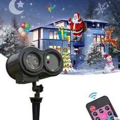 Проектор рождественский Ningbo 67588, 2 в 1 Laser With Projection lamp