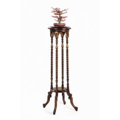 Подставка под цветы Classica mebel UN-12244 с витыми ножками Индонезия 32х32х100 см