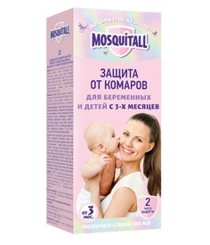 МОСКИТОЛ НЕЖНАЯ ЗАЩИТА Молочко-спрей от комаров 100мл No Brand
