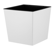 Цветочный горшок InGreen London cube 11,6 л 1 шт. белоснежный жасмин