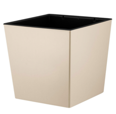 Цветочный горшок InGreen London cube 11,6 л 1 шт. калифорнийский миндаль