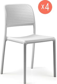 Комплект из 4 стульев обеденных Nardi Bora Bistrot 003/4024300000/set4 белый 83х49х54 см