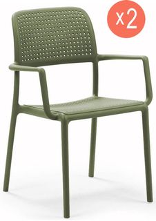 Комплект из 2 стульев садовых Nardi Bora 003/4024216000/set2 агава 86х58,5х57 см