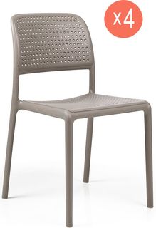 Комплект из 4 обеденных стульев Nardi Bora Bistrot 003/4024310000/set4 тортора 83х49х54 см