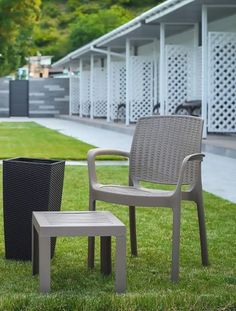 Кресло садовое Elfplast Rodos искусственный ротанг 59х55х82, набор 4 шт., цвет бежевый