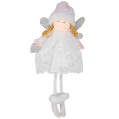 Новогодняя фигурка Ангел 3х13х21 см No Brand