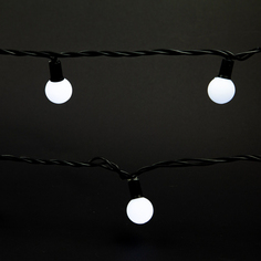 Гирлянда с насадками Шарики 70 LED белая 10 м No Brand
