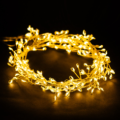 Гирлянда Мишура 240 LED теплый белый 2,4 м No Brand