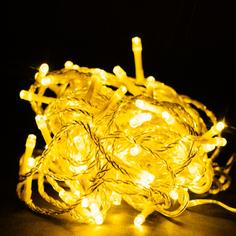 Гирлянда Мишура 80 LED теплый белый 8,92 м No Brand