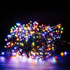 Гирлянда Мишура 500 LED мультицвет 9 м No Brand