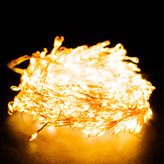 Гирлянда кластер 480 LED теплый белый 4,8 м No Brand