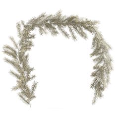 Ветка-гирлянда, 1,5 м, с подсветкой, шампань, Еловая ветвь с блестками, Light decor Kuchenland