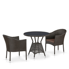 Комплект плетеной мебели из искусственного ротанга Afina T707ANS/Y350-W53 2Pcs Brown