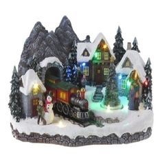 Фигурка Рождественская деревенька LED 19,8 см No Brand
