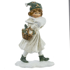 Фигурка декоративная Девочка Remeco, полимер, 11,5x7,5x5 см