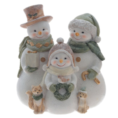 Фигурка декоративная Снеговики Remeco, 14,5x9,5x16,5 см