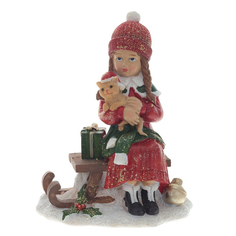 Фигурка декоративная Девочка Remeco, полимер, 17x13,5x9 см