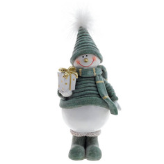Фигурка декоративная Снеговик Remeco, 11,5x8,5x27 см