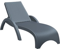 Шезлонг Siesta "FIJI" 860 антрацит 73х187х44