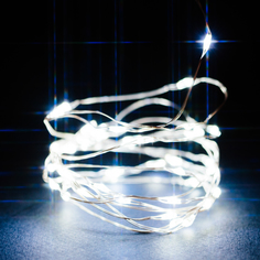 Гирлянда Нить 40 LED холодный белый 2 м No Brand