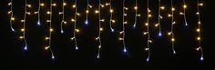 Гирлянда бахрома SH LIGHTS теплобелый 2х0,35 метр