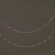Гирлянда нить 160 LED теплый белый 8 м No Brand