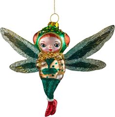 Украшение ErichKrause® Decor Магическая стрекозка 14 см, стекло 56216