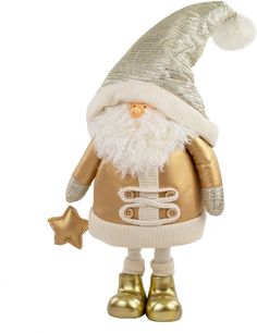 Сувенир санта DECOLINE h59 см золотой к000026818