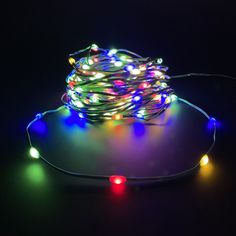 Гирлянда String light капли мультиколор 350 ламп, 8 функций, длина 2625 см Luca Lighting