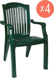Комплект из 4-х садовых стульев Siesta Classic 234/001-0029/set4 зеленый 90х57х54 см