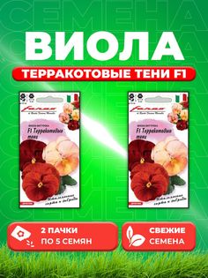 Семена Виола Терракотовые тени F1 ВиттрокаАнютины глазки5шт 2уп Гавриш