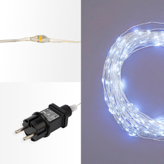 Гирлянда РОСА с трансформатором 100 м, 1000 LED, белое свечение Neon Night