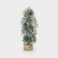 Ель искусственная, 26 см, на подставке, полиэтилен/дерево, Елка в снегу, Snowy decor Kuchenland