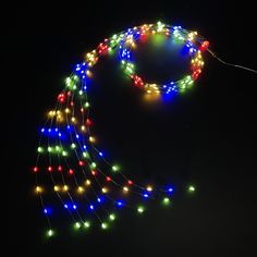 Гирлянда Хвост мультиколор 480 ламп 8 функций, длина 200 см Luca Lighting