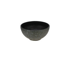Кашпо-миска с эффектом камня Polistone bowl, 40,5х20см, зеленый