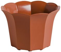 Кашпо Roxor Consumer Facette d16 см пластмассовый терракот No Brand