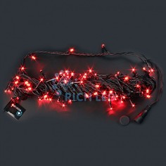 Световая гирлянда новогодняя RichLED RL_RL-S10CF-220V-CW_R 10 м красный