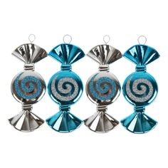 Елочные игрушки Конфеты ассорти 9,5 см 4 шт No Brand
