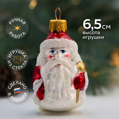 Елочное украшение Дед Мороз мини h-6 см Коломеев ФУ-61